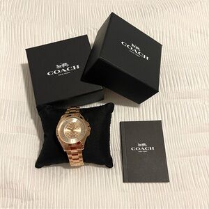 New COACH Rose Gold Watch